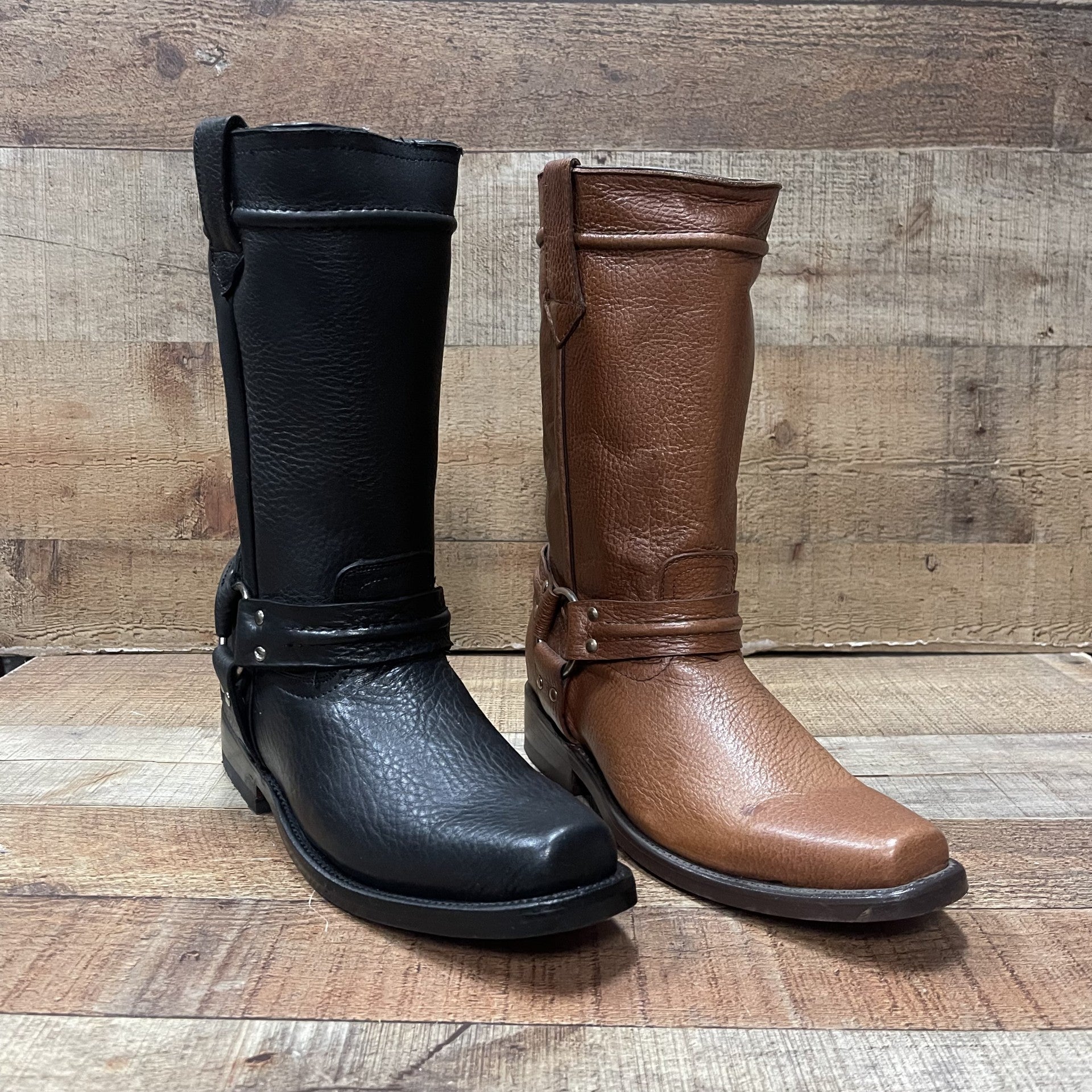 Cowboy and biker boots best sale