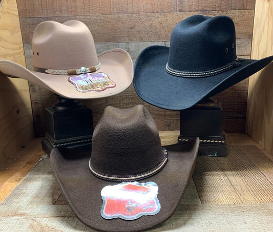 Western Rodeo Cowboy Cowgirl Hat Tejana Wide Brim Texana Económica Horma Chihuahua