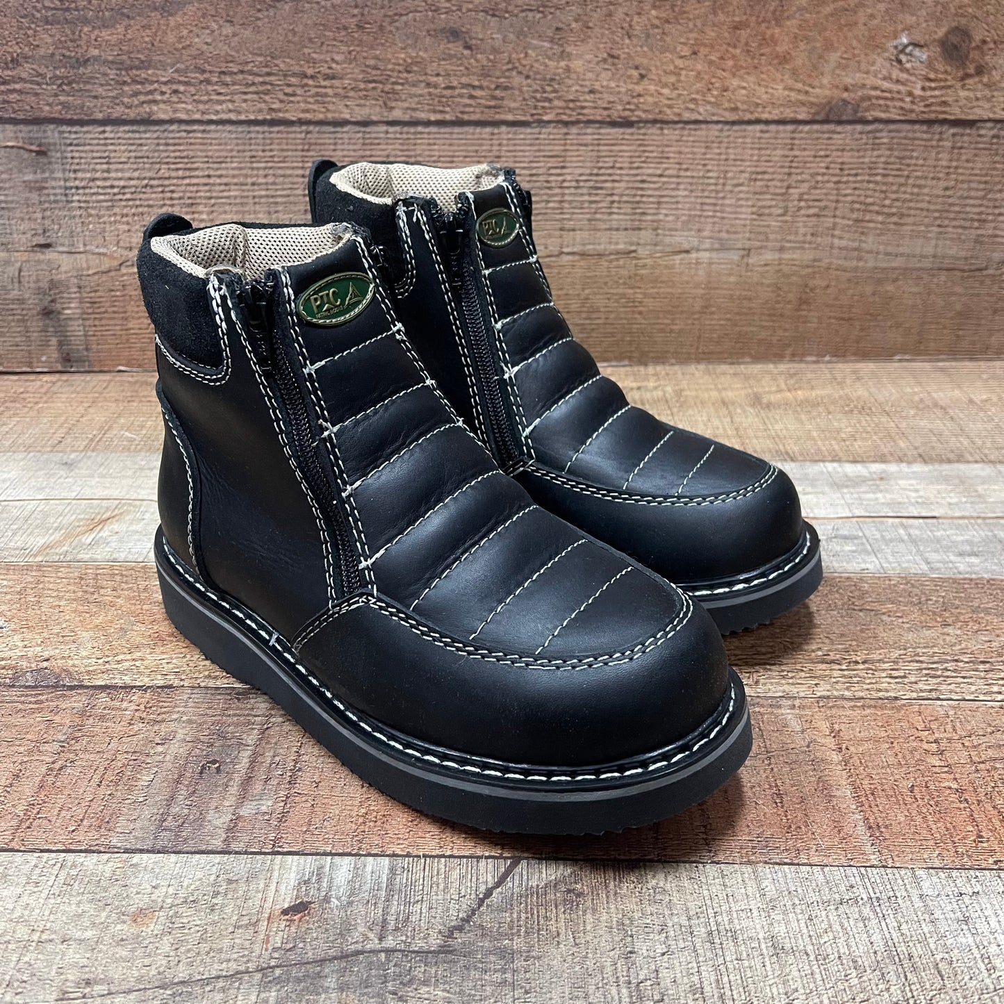 Women's Light Weight Zipper Work Boots Oil and Water Resistant Bota Cierre Est.330