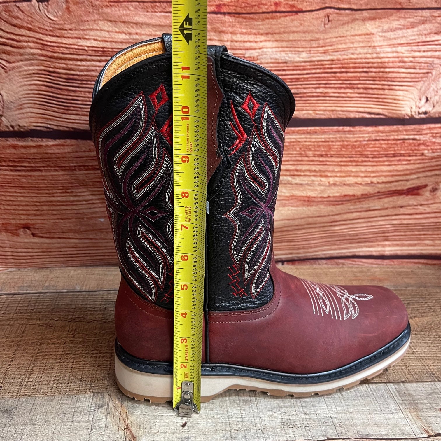 Botas de trabajo Ruper Rodeo para hombre de cuero genuino resistente Solis Calzado Mexicano