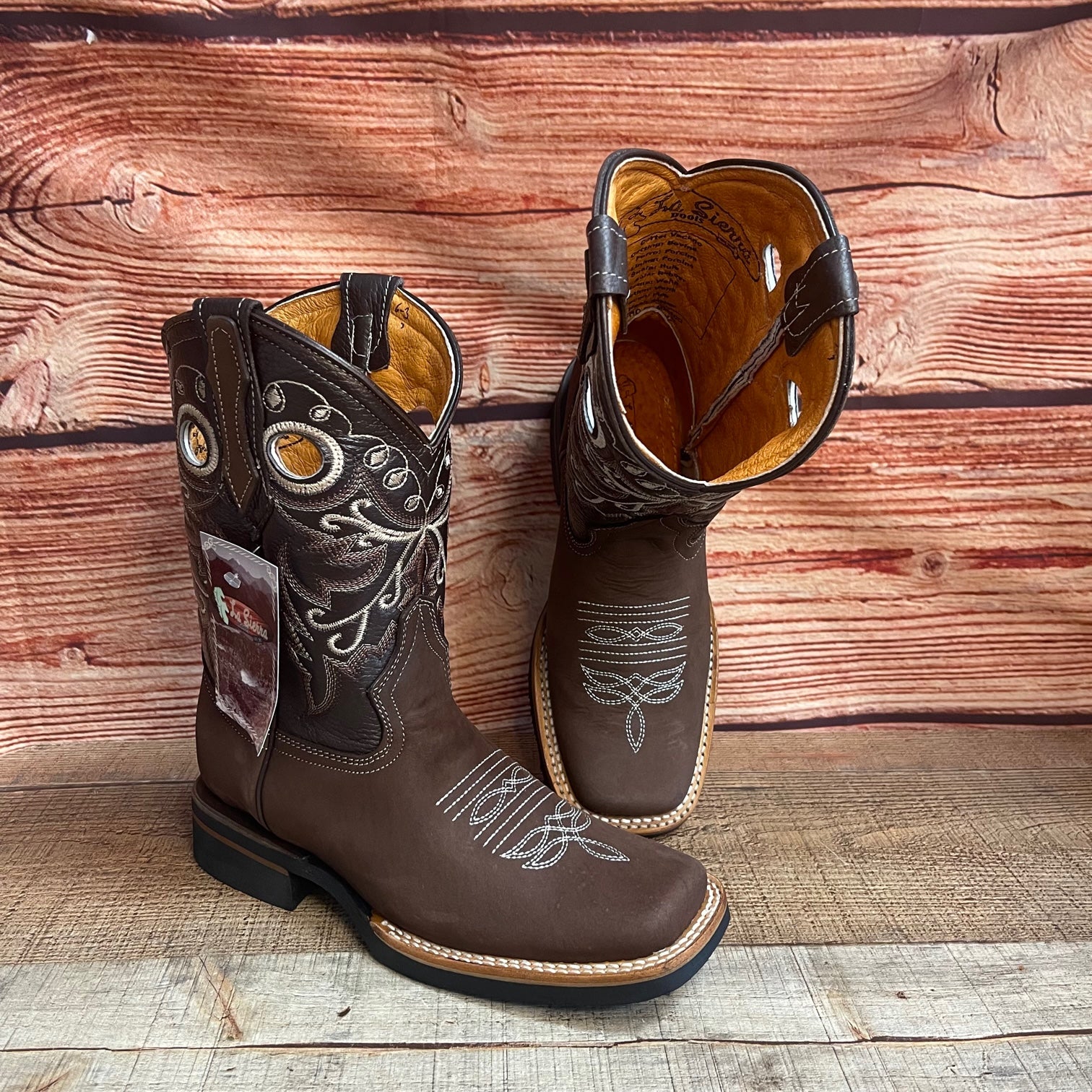 Cowboy boots real leather best sale