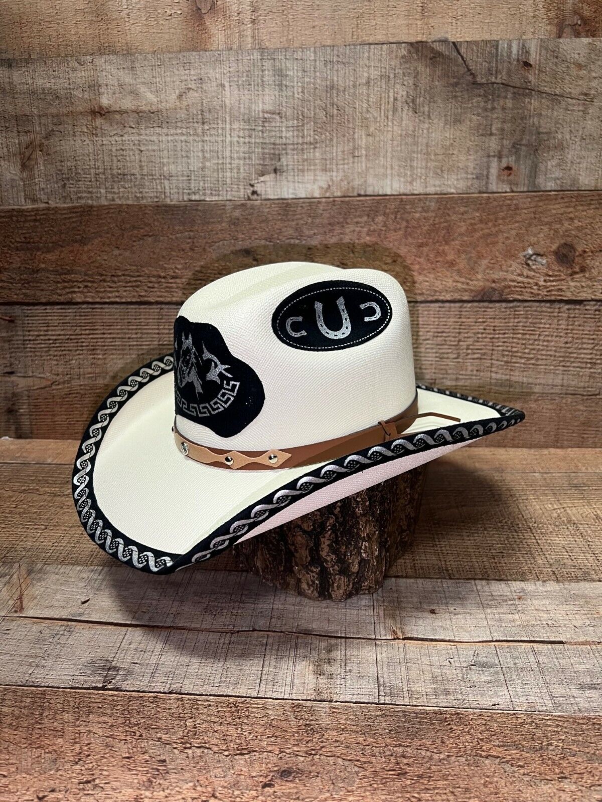 Sombrero de rodeo de vaquero occidental para hombre Sombrero Vaquero Greca