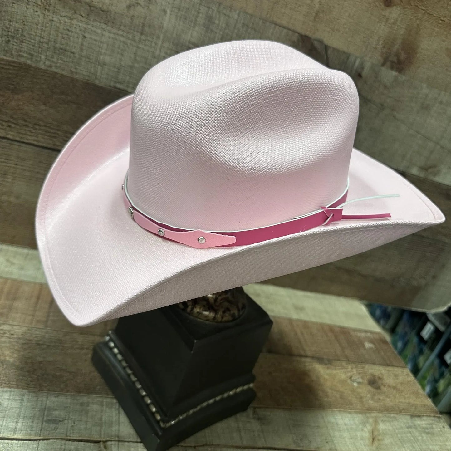 Kid's Pink Western Hat Wide Brim Sombrero Vaquero Rosa