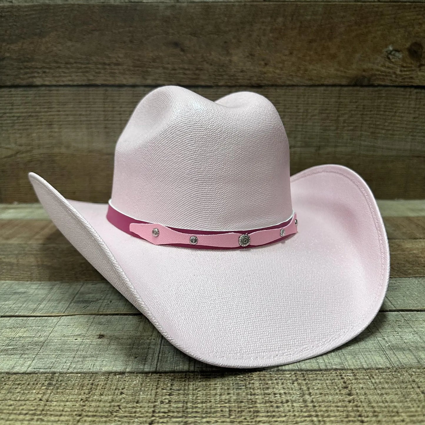 Kid's Pink Western Hat Wide Brim Sombrero Vaquero Rosa