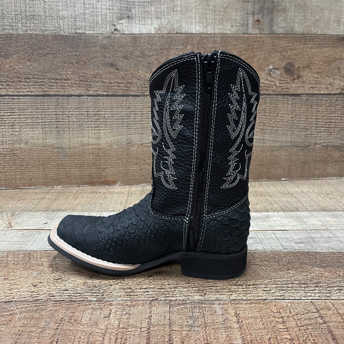 Botas de vaquero de rodeo para niño con cremallera, precio estimado: 940